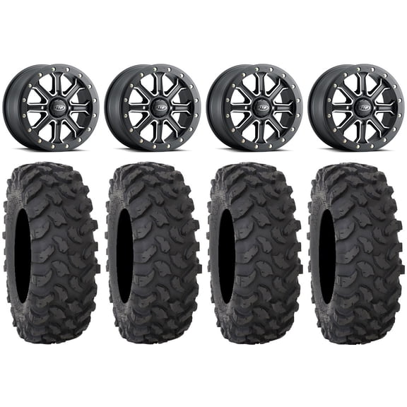 ITP Inertia Beadlock 14" Wheels Black +40mm 32" XTR370 Tires Polaris RZR XP 1000 / PRO XP / Ranger XP 900/1000