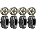 thumbnail image 1 of ITP Inertia Beadlock 14" Wheels Bronze +40mm 28" Rampage Tires Can-Am Commander Maverick Renegade Outlander Defender, 1 of 4