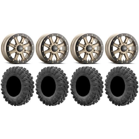 ITP Inertia Beadlock 14" Wheels Bronze +40mm 32" MotoRavage Tires Polaris RZR XP 1000 / PRO XP / Ranger XP 900/1000