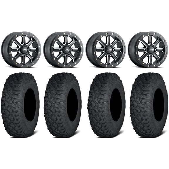 ITP Inertia Beadlock 15" Wheels Black +40mm 35" Coyote Tires Polaris RZR XP 1000 / PRO XP / Ranger XP 900/1000