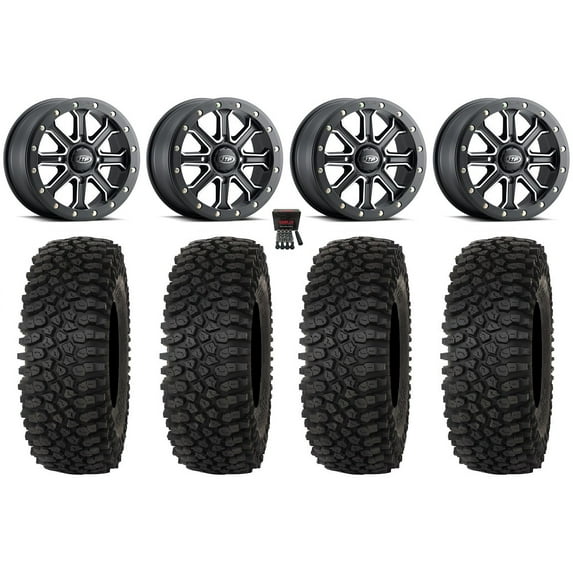 ITP Inertia Beadlock 15" Wheels Black +40mm 35" Roctane STX Tires Polaris RZR XP 1000 / PRO XP / Ranger XP 900/1000