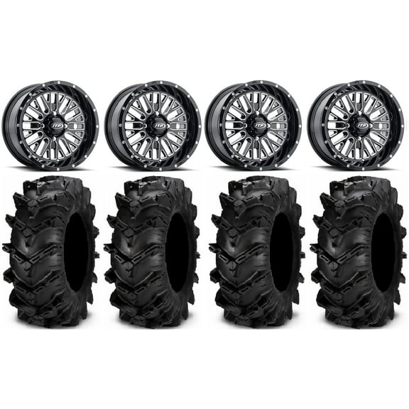 ITP Momentum 14" Wheels Milled 27" Cryptid Tires Polaris RZR XP 1000 / PRO XP / Ranger XP 900/1000