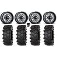 thumbnail image 1 of ITP Momentum 14" Wheels Milled 28" Outlaw M/T Tires Honda Pioneer, 1 of 4