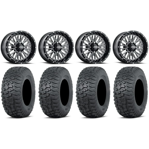 ITP Momentum 14" Wheels Milled 30" Terra Hook Tires Sportsman RZR Ranger
