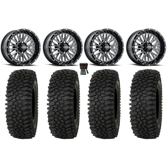 ITP Momentum 15" Wheels Milled 32" Roctane STX Tires Sportsman RZR Ranger