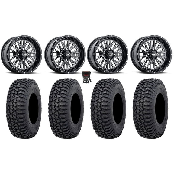 ITP Momentum 15" Wheels Milled 32" Tricera Tires Sportsman RZR Ranger