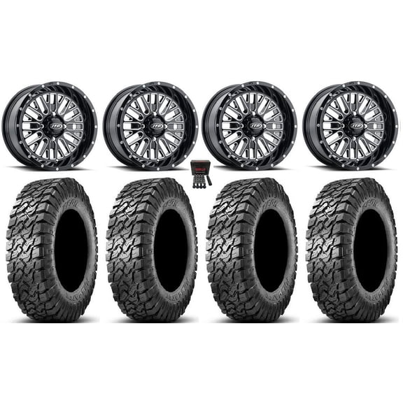 ITP Momentum 15" Wheels Milled 34" Predator Tires Sportsman RZR Ranger