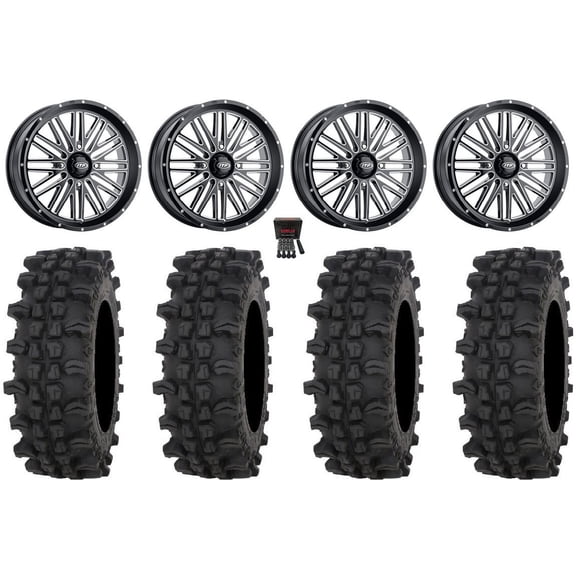 ITP Momentum 22" Wheels Milled 35" ACP Tires Can-Am Maverick X3 / Honda Pioneer 1000 / Talon
