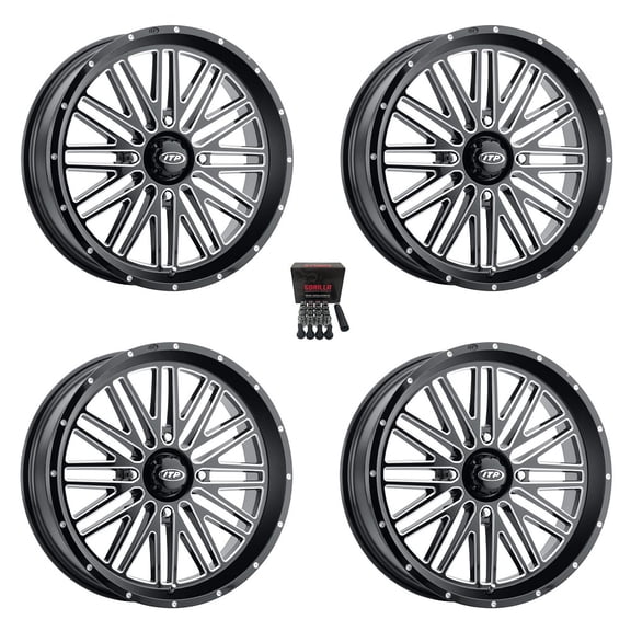 ITP Momentum 24" Wheels Milled Polaris RZR 1000 XP / Ranger XP 900/1000