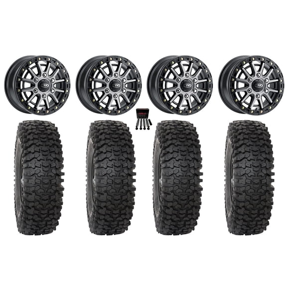 ITP SD10 Beadlock 15" Wheels Grey 35" RC500 Tires Polaris RZR Turbo R & Pro R Ranger 1500 Xpedition