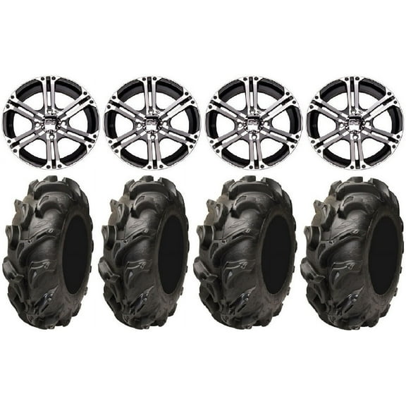 ITP SS212 12" Wheels Machined 27" Mega Mayhem Tires Sportsman RZR Ranger