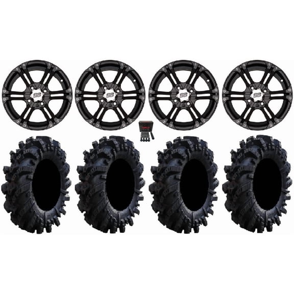 ITP SS212 14" Wheels Black 26.5" Intimidator Tires Polaris RZR XP 1000 / PRO XP / Ranger XP 900/1000