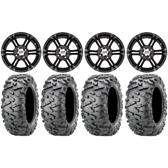ITP SS212 14" Wheels Black 26" BigHorn 2.0 Tires Yamaha Viking Wolverine YXZ1000R CFMoto ZForce 950 UForce 1000