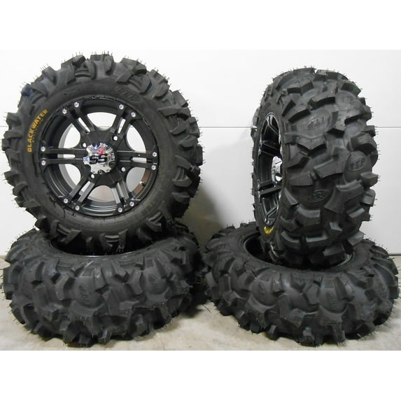 ITP SS212 14" Wheels Black 27" Blackwater Tires Polaris RZR XP 1000 / PRO XP / Ranger XP 900/1000