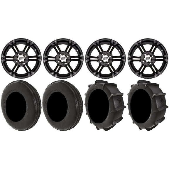 ITP SS212 14" Wheels Black 28" Dune Tires Polaris RZR XP 1000 / PRO XP / Ranger XP 900/1000