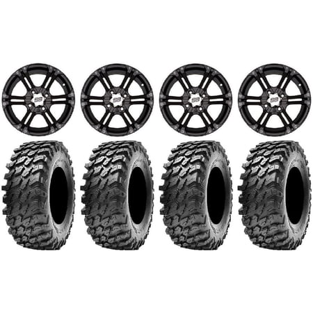 ITP SS212 14" Wheels Black 28" Rampage Tires Kawasaki Mule Pro FXT
