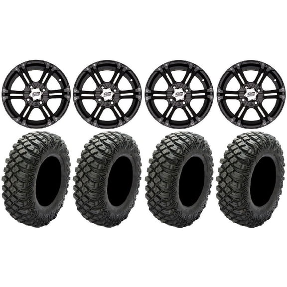 ITP SS212 14" Wheels Black 30" Crawler XG Tires Polaris RZR XP 1000 / PRO XP / Ranger XP 900/1000