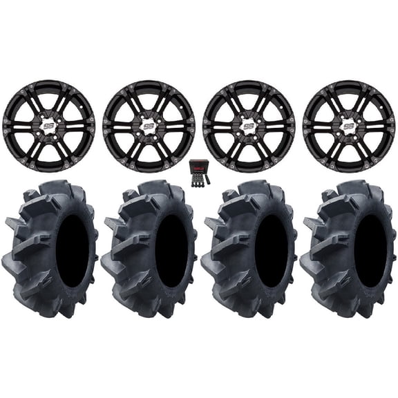 ITP SS212 14" Wheels Black 30" Interforce II Tires Can-Am Commander Maverick Renegade Outlander Defender