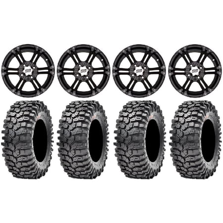 ITP SS212 14" Wheels Black 35" Roxxzilla Tires Kawasaki Mule Pro FXT