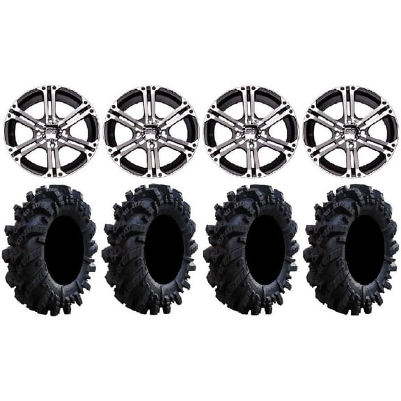 ITP SS212 14" Wheels Machined 26.5" Intimidator Tires Can-Am Commander Maverick Renegade Outlander