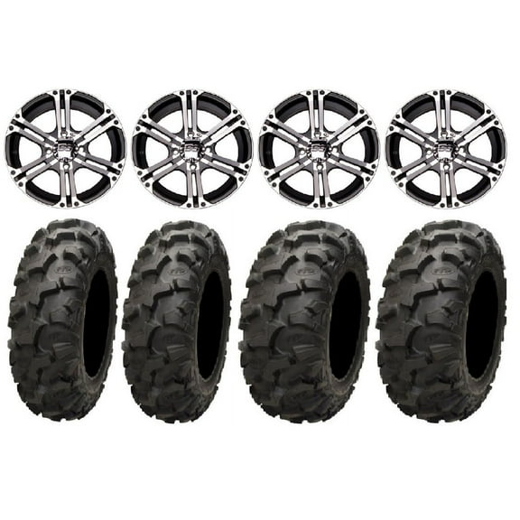 ITP SS212 14" Wheels Machined 27" Blackwater Tires Honda Pioneer