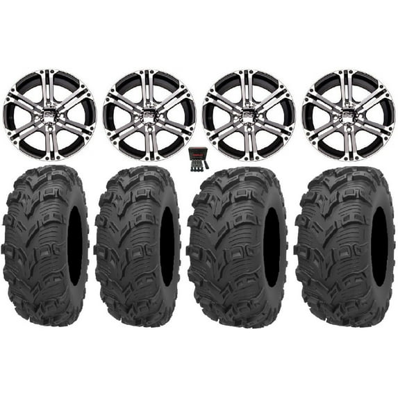ITP SS212 14" Wheels Machined 28" Bear Claw EVO Tires Polaris RZR XP 1000 / PRO XP / Ranger XP 900/1000