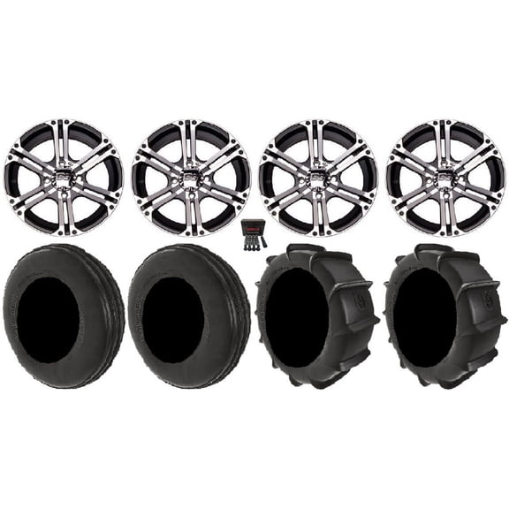 ITP SS212 14" Wheels Machined 28" Dune Tires Sportsman RZR Ranger