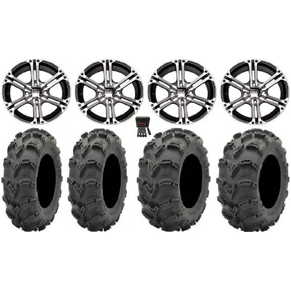 ITP SS212 14" Wheels Machined 28" Mud Lite XL Tires Polaris RZR XP 1000 / PRO XP / Ranger XP 900/1000