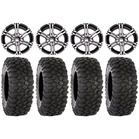 ITP SS212 14" Wheels Machined 28" XC450 Tires Kawasaki Teryx Mule