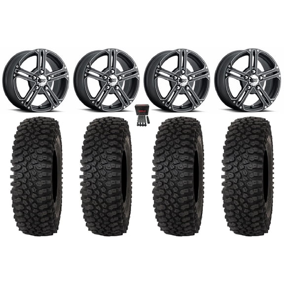 ITP SS212 15" Wheels Black 32" Roctane ST Tires Polaris RZR Turbo R & Pro R Ranger 1500 Xpedition