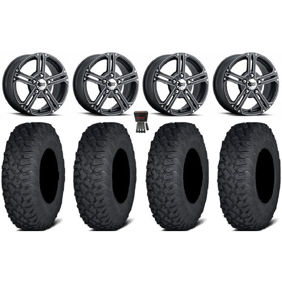 ITP SS212 15" Wheels Black 35" Coyote Tires Polaris RZR Turbo R & Pro R Ranger 1500 Xpedition