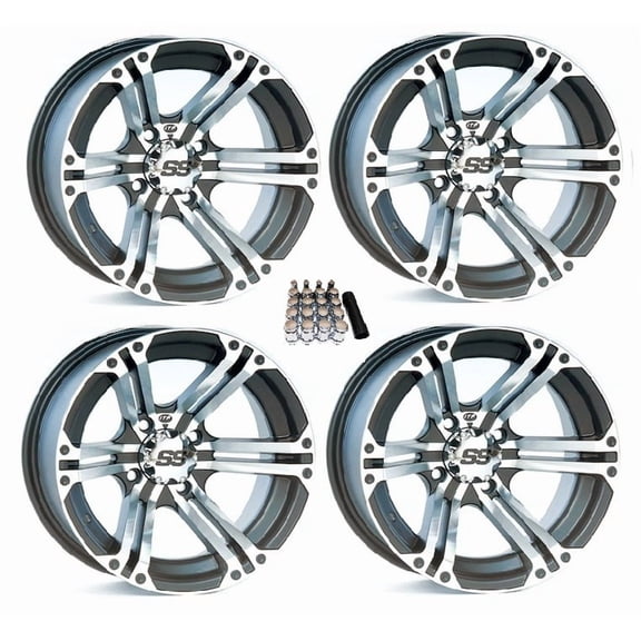 ITP SS212 UTV Wheels/Rims Machined 12" Polaris Ranger XP 900/1000