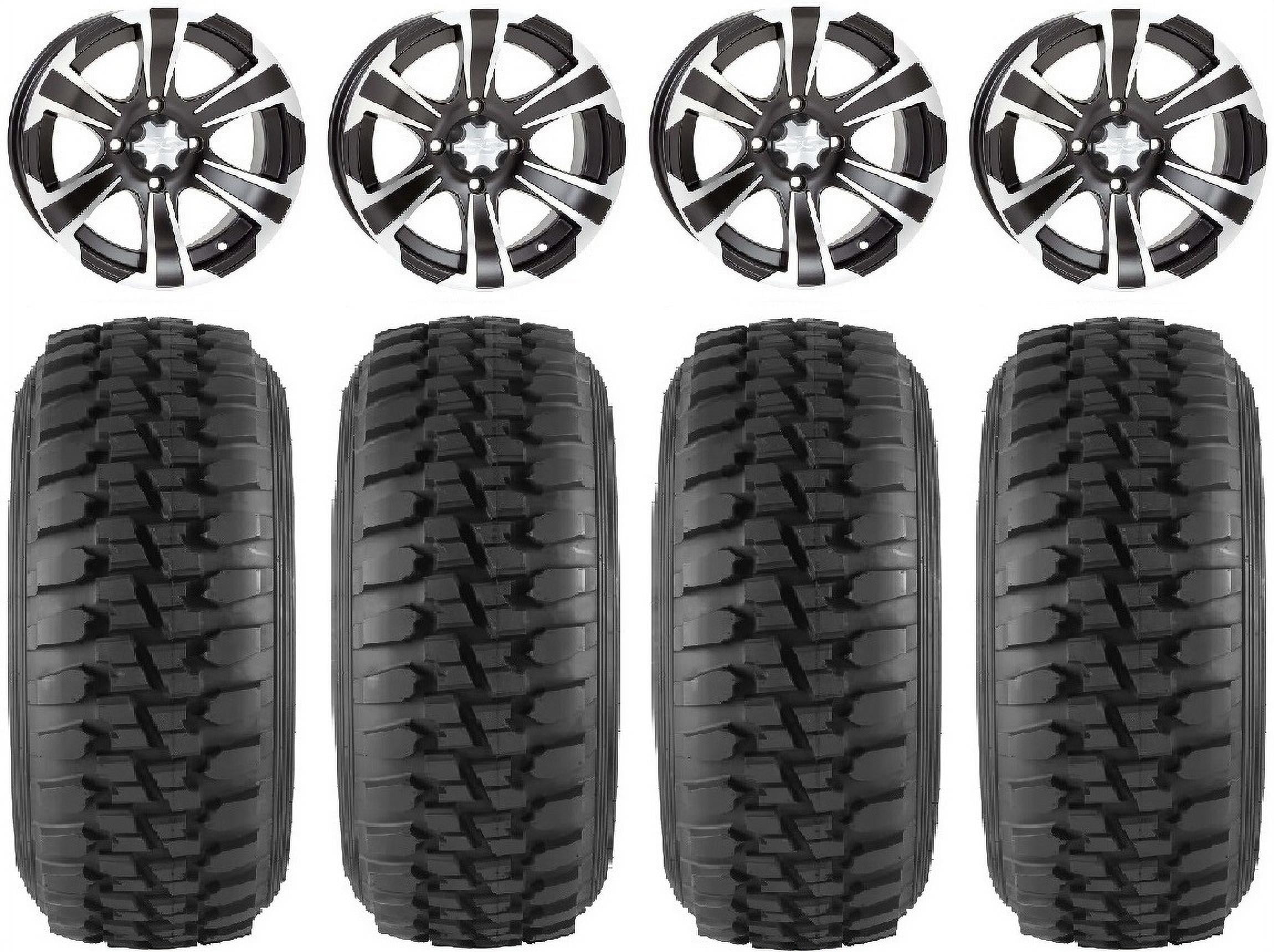 ITP SS312 14" Wheels Black 30" Desert Series Tires Yamaha Viking