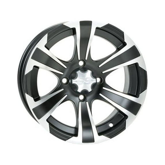 ITP SS312 Alloy Series Wheel 12x7 2.0 + 5.0 Matte Black 4/110 Compatible With Kawasaki Brute Force 300 2020-2021