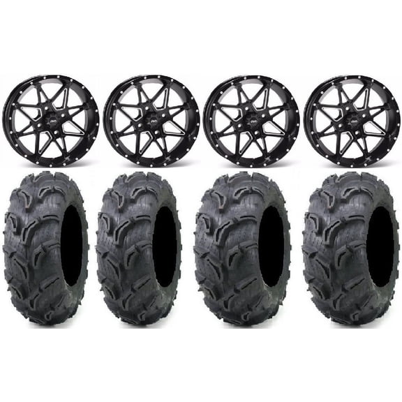 ITP Tornado 14" Wheels Black 27" Zilla Tires Polaris RZR XP 1000 / PRO XP / Ranger XP 900/1000