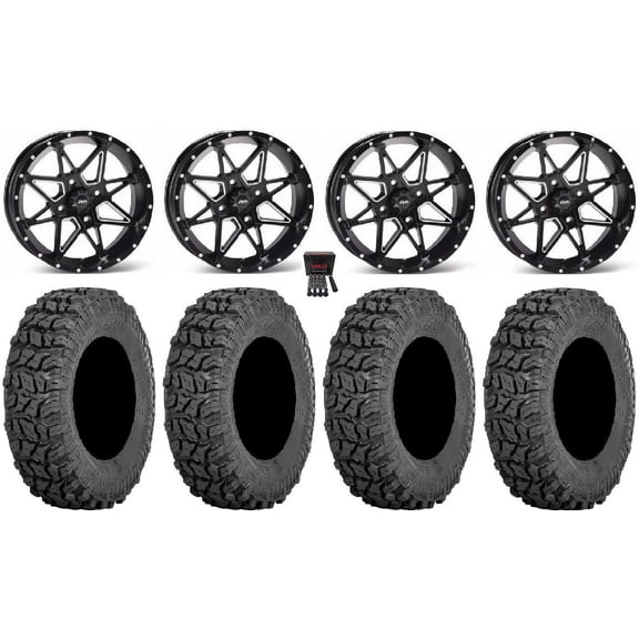 ITP Tornado 14" Wheels Black 28" Coyote Tires Polaris RZR XP 1000 / PRO XP / Ranger XP 900/1000
