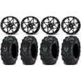 thumbnail image 1 of ITP Tornado 14" Wheels Black 28" Mud Lite II Tires Kawasaki Teryx Mule, 1 of 4