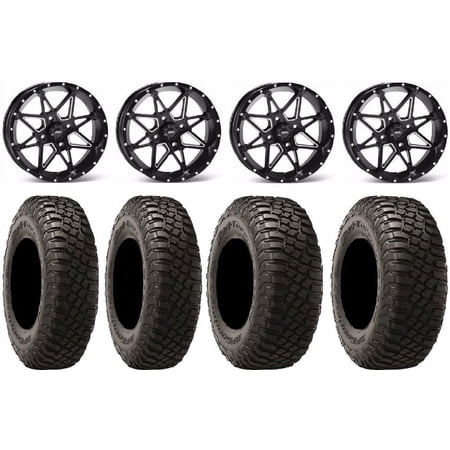 ITP Tornado 14" Wheels Black 29" BFG KM3 Tires Sportsman RZR Ranger