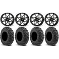 thumbnail image 1 of ITP Tornado 14" Wheels Black 30" MotoVator Tires Honda Rincon Yamaha Rhino Kawasaki Brute Force Suzuki KingQuad, 1 of 4