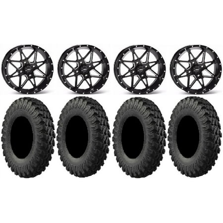 ITP Tornado 14" Wheels Black 32" MotoRally Tires Sportsman RZR Ranger