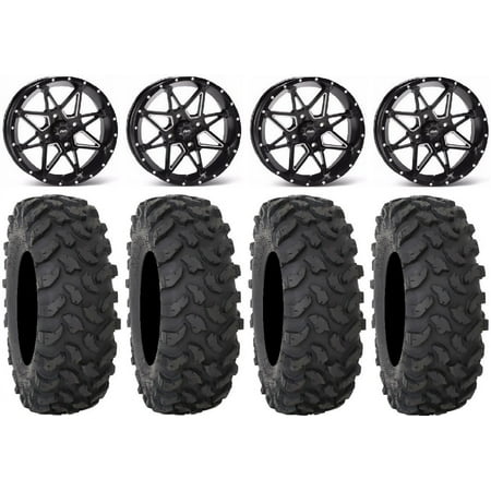 ITP Tornado 15" Wheels Black 30" XTR370 Tires Sportsman RZR Ranger