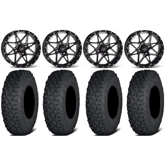 ITP Tornado 15" Wheels Black 32" Coyote Tires Polaris RZR XP 1000 / PRO XP / Ranger XP 900/1000