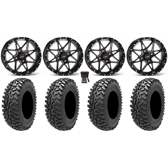 ITP Tornado 15" Wheels Black 32" Rampage Fury Tires Polaris RZR XP 1000 / PRO XP / Ranger XP 900/1000