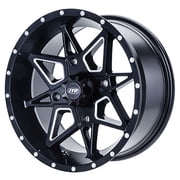 ITP Tornado Wheel 14x7 4.0 + 3.0 Matte Black 4/156 Compatible With Polaris RANGER RZR XP 4 TURBO LE 2019