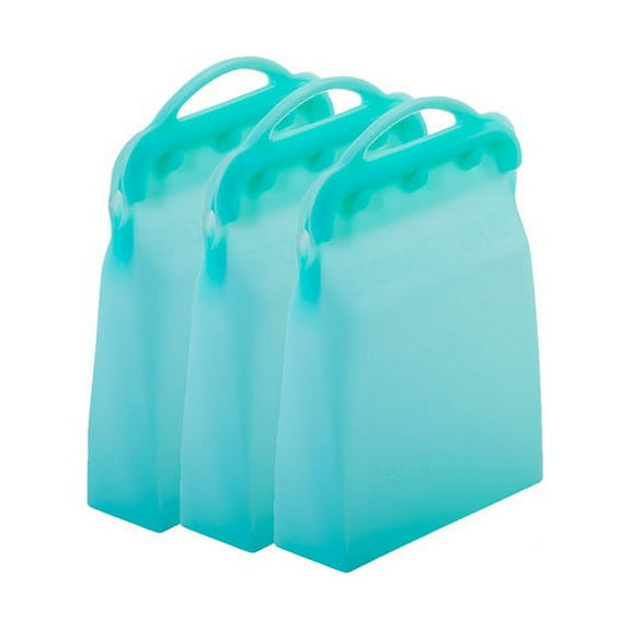 ITPCINC-3 Pack Sandwich Bags, Reusable Silicone Food Storage Bags, Ziplock Sandwich Storage Bags for Food, Cook, Store, Freeze, Microwave, Plastic and BPA Free