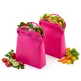 thumbnail image 1 of ITPCINC Sandwich Bags, Reusable Silicone Food Storage Bags 2 Pack, Ziplock Sandwich Storage Bags for Food, Cook, Store, Freeze, Microwave, Plastic and BPA Free, 1 of 7