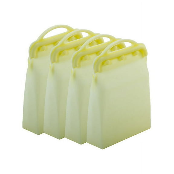 ITPCINC Sandwich Bags, Reusable Silicone Food Storage Bags 4 Pack, Ziplock Sandwich Storage Bags for Food, Cook, Store, Freeze, Microwave, Plastic and BPA Free