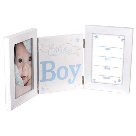 ITS A BOY frame w BIRTH-RECORD by Malden - 4x6