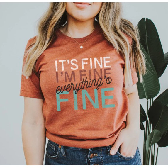 ITS FINE Short sleeve Tees Plus Size