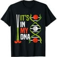 thumbnail image 1 of ITS IN MY DNA, Sports Field Hockey Player T-ShirtMen and women, Black T-shirt, size: Extra large S-4XL, 1 of 4